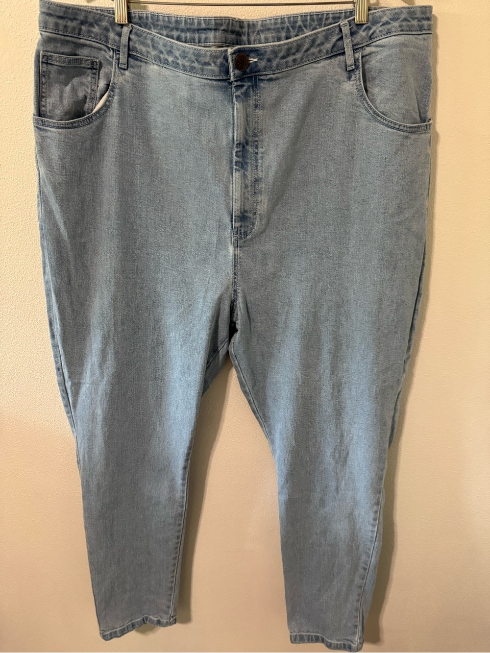 Lucy & Yak Light Wash Stretch Organic Cotton Denim Jeans High Rise-24R US